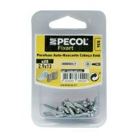 Parafuso P/Chapa Cabeça Embeber Aço Zn 2,9x13 Bl 25 Parafuso P/Chapa Cabeça Embeber Aço Zn 2,9x13 Bl 25