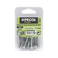Parafuso Cabeça Queijo Ferro Zincado M5x35 Bl 10 Parafuso Cabeça Queijo Ferro Zincado M5x35 Bl 10