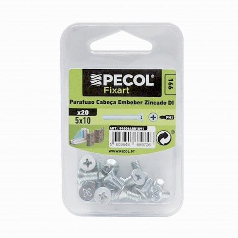 Parafuso Cabeça Embeber Ph M5x10 Bl 20 Parafuso Cabeça Embeber Ph M5x10 Bl 20