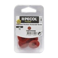 Capa P/ Parafuso Sestavado 10mm Vermelho Barro Bl 6 Capa P/ Parafuso Sestavado 10mm Vermelho Barro Bl 6