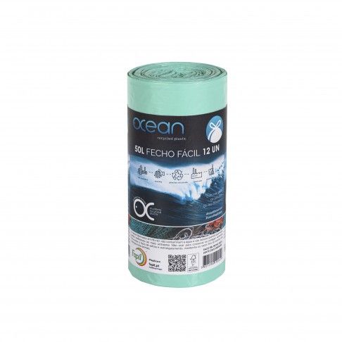 Sacos Lixo Ocean 50l Fecho Fácil 12un Sacos Lixo Ocean 50l Fecho Fácil 12un