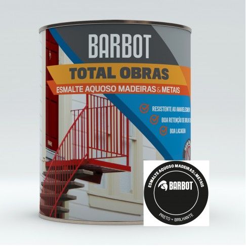 Esmalte Obras Aqua Preto 0.75l Esmalte Obras Aqua Preto 0.75l