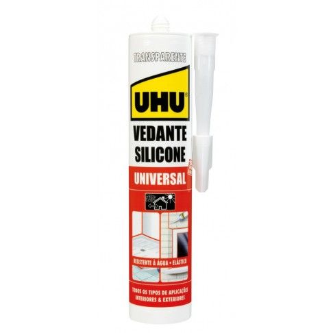 Silicone Acet. Universal UHU Transparente 280ml Silicone Acet. Universal UHU Transparente 280ml