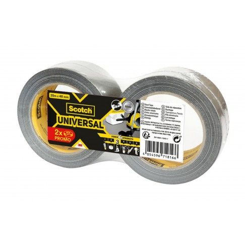 Fita Universal 25mx48mm Pack 2 unid. Fita Universal 25mx48mm Pack 2 unid.