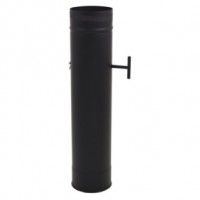 Tubo Metro com Registo Inox Negro Diam.120mm Tubo Metro com Registo Inox Negro Diam.120mm