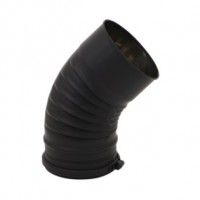 Curva Inox Negro 45º Diam.120mm Curva Inox Negro 45º Diam.120mm