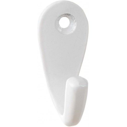 Gancho Simples Alumínio Branco 40mm Gancho Simples Alumínio Branco 40mm