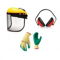 Kit Proteção Viseira+Auriculares+Luvas Kit Proteção Viseira+Auriculares+Luvas