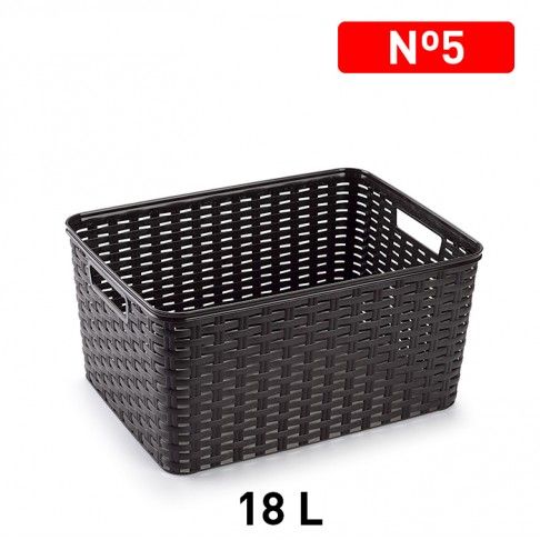 Cesto Rattan 38x28x19cm Cesto Rattan 38x28x19cm