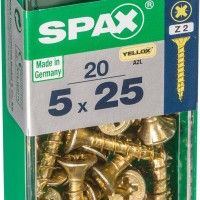 Parafuso Cabeça Plana Yelox 5x25 S 20un Parafuso Cabeça Plana Yelox 5x25 S 20un