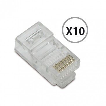 Fichas Modulares Rj45 Conjunto 10un