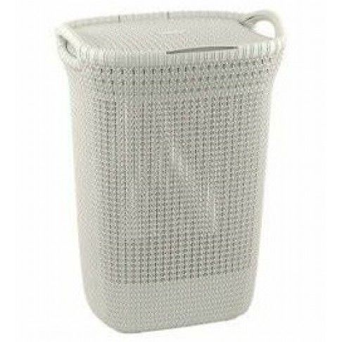 Cesto Roupa Suja Knit Oasis 57L Branco Cesto Roupa Suja Knit Oasis 57L Branco