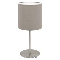 Candeeiro De Mesa Pasteri Nickel Taupe Candeeiro De Mesa Pasteri Nickel Taupe