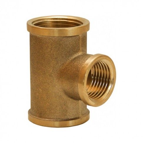 Te Latão F/F 3/4x1/2x3/4" Te Latão F/F 3/4x1/2x3/4"