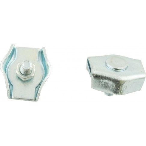 Passa-Cabos Simples Galvanizado 4mm 2un Passa-Cabos Simples Galvanizado 4mm 2un