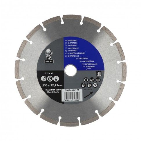 Disco Diamante Atlas Uni 230x22.23 Disco Diamante Atlas Uni 230x22.23