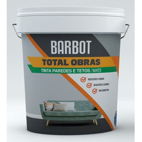 Tinta Total Obras Interior/Exterior Mate Branca 5l Tinta Total Obras Interior/Exterior Mate Branca 5l