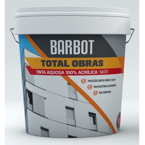 Tinta Total Obras 100% Acrílica Exterior Mate Basep 15l Tinta Total Obras 100% Acrílica Exterior Mate Basep 15l