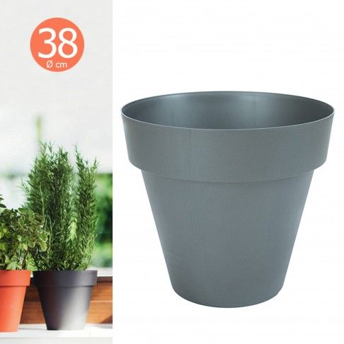 Vaso 38x34cm Antracite Vaso 38x34cm Antracite