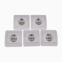 Pack 5 Tomadas Habitat Branco Pack 5 Tomadas Habitat Branco