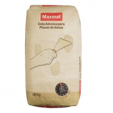 Cola Adesiva P/Gesso Maxmat 18kg