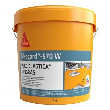 Sikagard 570w Pele Elstica + Fibra Cinza 4kg