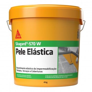 Sikagard 570w Pele Elstica Branco 4kg