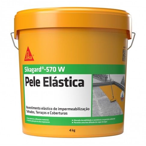 Sikagard 570w Pele Elástica Cinza 4kg Sikagard 570w Pele Elástica Cinza 4kg