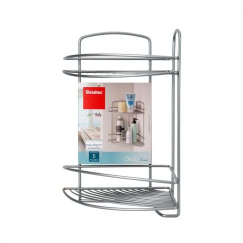 Estante Canto Onda 2 prateleiras 22x22x35cm Estante Canto Onda 2 prateleiras 22x22x35cm