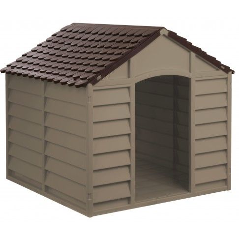Casota Cão Em Pvc 86x84.5x82cm Mocha Casota Cão Em Pvc 86x84.5x82cm Mocha