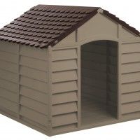 Casota Cão Em Pvc 86x84.5x82cm Mocha Casota Cão Em Pvc 86x84.5x82cm Mocha