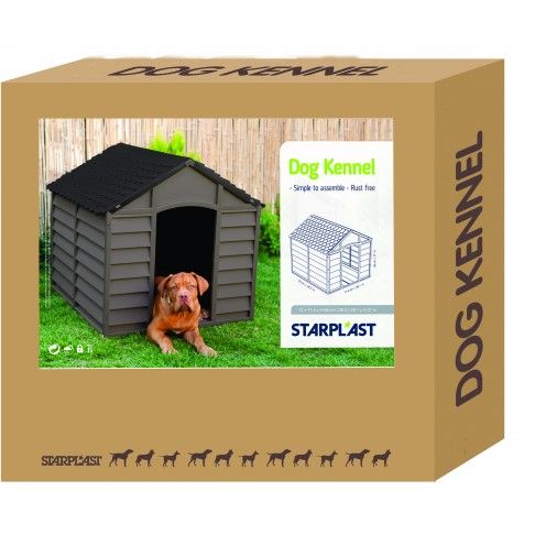 Casota Cão Em Pvc 86x84.5x82cm Mocha Casota Cão Em Pvc 86x84.5x82cm Mocha