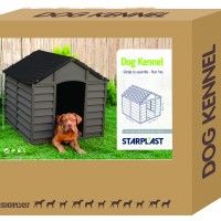 Casota Cão Em Pvc 86x84.5x82cm Mocha Casota Cão Em Pvc 86x84.5x82cm Mocha