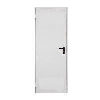 Porta Metálica Branca Direita 90x210cm Porta Metálica Branca Direita 90x210cm
