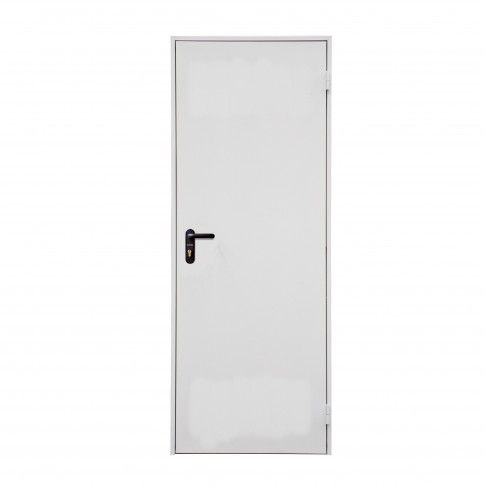 Porta Metálica Branca Esquerda 90x210cm Porta Metálica Branca Esquerda 90x210cm