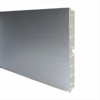 Rodapé Pvc Alumínio Liso 400x15cm Rodapé Pvc Alumínio Liso 400x15cm