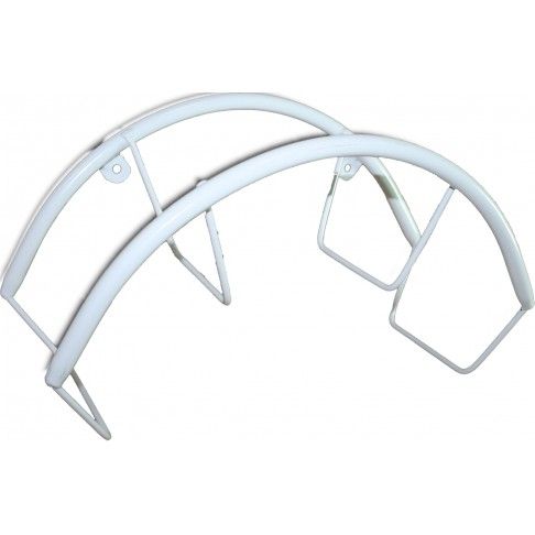 Suporte Mangueira em Metal Branco Suporte Mangueira em Metal Branco