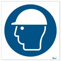 Sinalética Autocolante "Uso Obrigatório de Capacete" Sinalética Autocolante "Uso Obrigatório de Capacete"