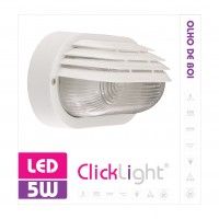 Olho Boi Led Oval C/Pal 1xe27 C/Lãmpada Olho Boi Led Oval C/Pal 1xe27 C/Lãmpada