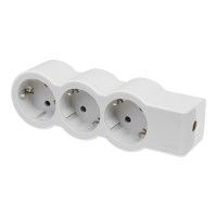 Bloco Tomadas 3x2p+T S/Cabo Branco/ Cinza Bloco Tomadas 3x2p+T S/Cabo Branco/ Cinza