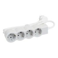 Bloco Tomadas 4x2p+T 1,5mt Branco/ Cinza Bloco Tomadas 4x2p+T 1,5mt Branco/ Cinza