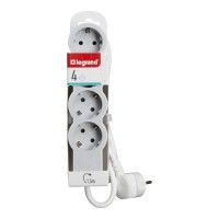 Bloco Tomadas 4x2p+T 1,5mt Branco/ Cinza Bloco Tomadas 4x2p+T 1,5mt Branco/ Cinza