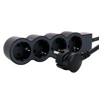 Bloco Tomadas 4x2p+T 3mt Preto Bloco Tomadas 4x2p+T 3mt Preto
