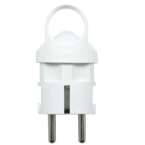 Ficha Shucko Macho 16a C/Anel Branca Fr Ficha Shucko Macho 16a C/Anel Branca Fr
