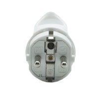 Ficha Shucko Macho 16a C/Anel Branca Fr Ficha Shucko Macho 16a C/Anel Branca Fr