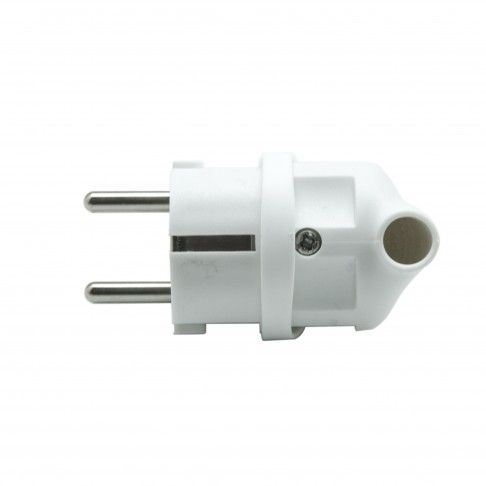 Ficha Shucko Macho 16a C/Anel Branca Fr Ficha Shucko Macho 16a C/Anel Branca Fr