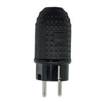Ficha Shucko Macho Borr 16a Ip44 Preta Ficha Shucko Macho Borr 16a Ip44 Preta