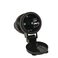 Ficha Shucko Fêmea Borr 16a Ip44 Preto Ficha Shucko Fêmea Borr 16a Ip44 Preto