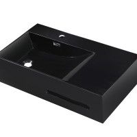 LAVATÓRIO COMPACTO RESINA 80X46X20 PRETO LAVATÓRIO COMPACTO RESINA 80X46X20 PRETO