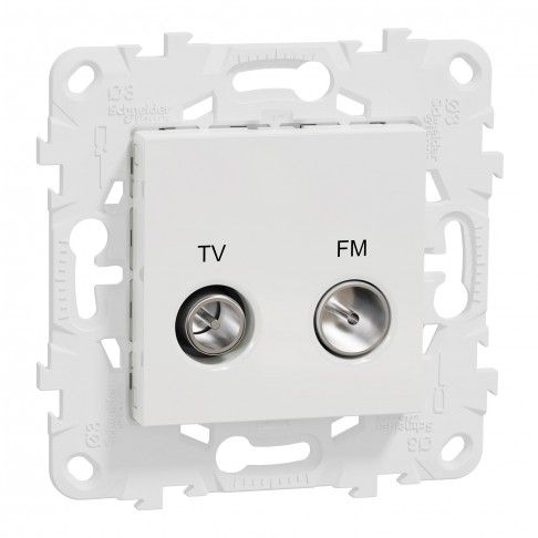 Tomada Tv/R Interm Única Branco Tomada Tv/R Interm Única Branco
